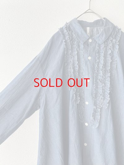 画像5: grin INDIAデニムボイル 三角フリルシャツ