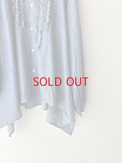 画像7: grin INDIAデニムボイル 三角フリルシャツ