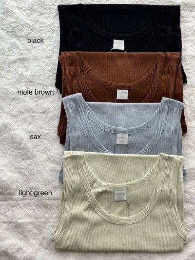 画像5: nouvelles du paradis コットンテレコ タンクトップ【クリックポスト発送可】