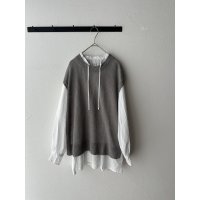 grin 100/2ボイル ラグランスモックシャツ