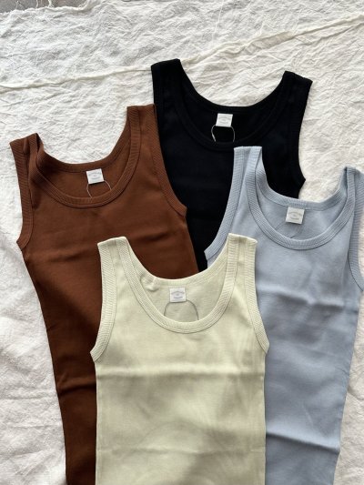 画像6: nouvelles du paradis コットンテレコ タンクトップ【クリックポスト発送可】