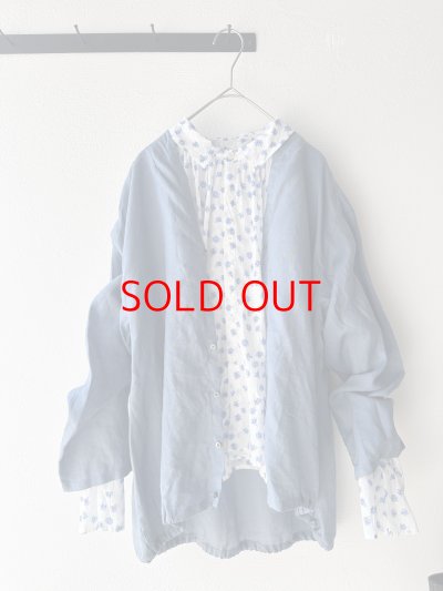 画像2: grin floraシアープリント リンクルシャツ