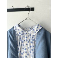 grin floraシアープリント リンクルシャツ