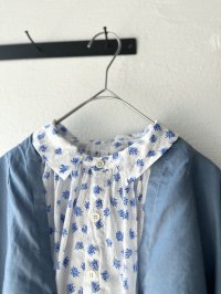 grin floraシアープリント リンクルシャツ