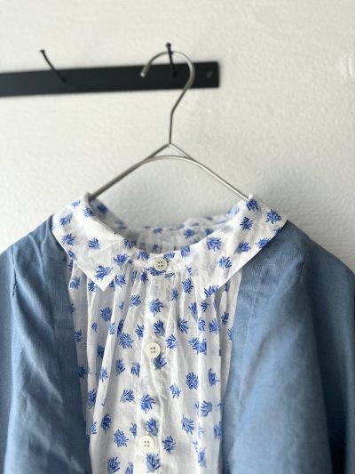 画像1: grin floraシアープリント リンクルシャツ