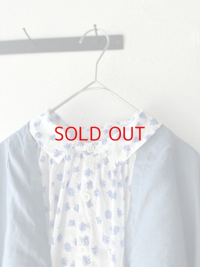 画像1: grin floraシアープリント リンクルシャツ