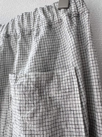 画像8: Luminaes 綿麻ピンチェック ワイドPT