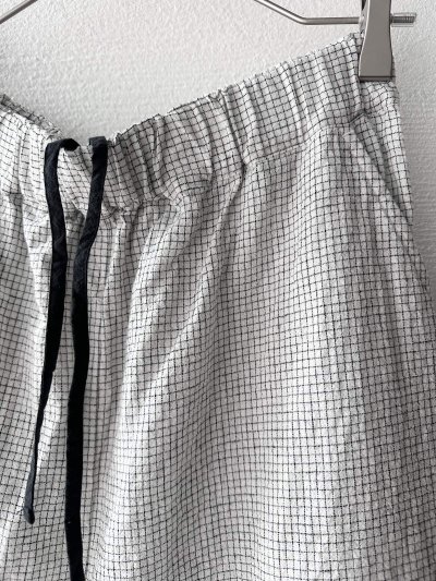 画像5: Luminaes 綿麻ピンチェック ワイドPT