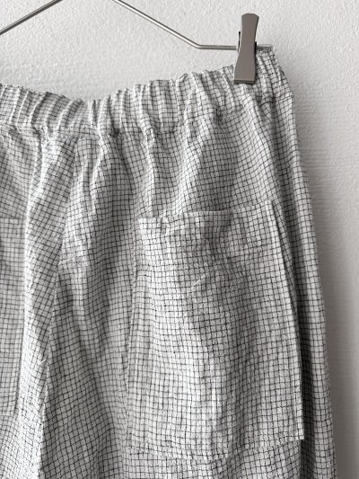 画像7: Luminaes 綿麻ピンチェック ワイドPT