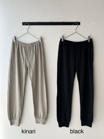 画像2: prit 40/1ヨーロッパリネン天竺 裾切替レギンス