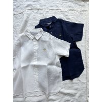 NATURAL LAUNDRY 60フレンチリネン レモン刺繍シャツ