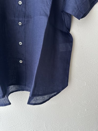 画像5: NATURAL LAUNDRY 60フレンチリネン レモン刺繍シャツ