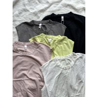 prit 30/1リサイクルムラ糸天竺 ノースリーブフレアプルオーバー【クリックポスト（185円）発送可能】