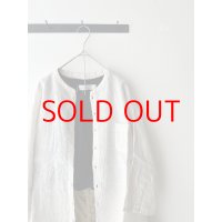 NATURAL LAUNDRY 60フレンチリネン  ランドスケープシャツ【クリックポスト（185円）発送可能】
