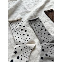 prit パッチワークドットソックス【3足までクリックポスト(185円) 】