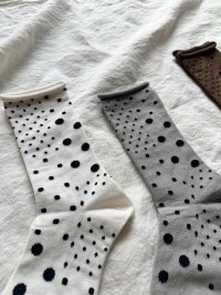 prit パッチワークドットソックス【3足までクリックポスト(185円) 】