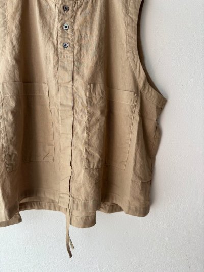 画像5: prit 30/1綿麻ローン フーディベスト