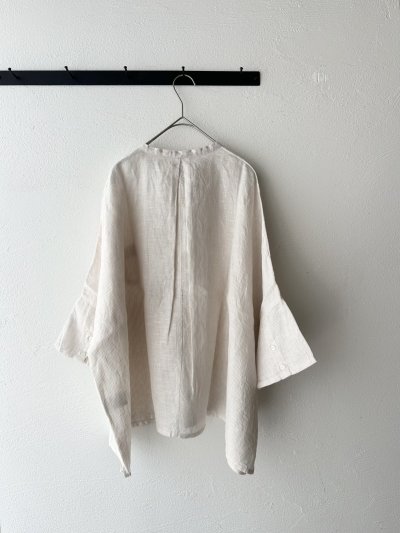 画像8: NATURAL LAUNDRY 60フレンチリネン  ランドスケープシャツ【クリックポスト（185円）発送可能】
