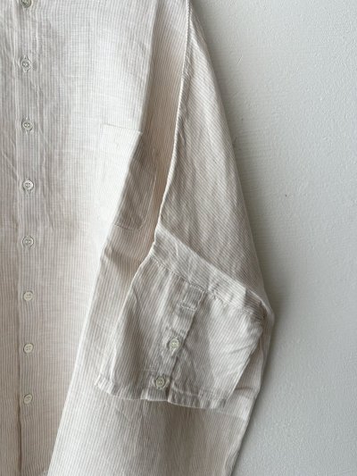 画像7: NATURAL LAUNDRY 60フレンチリネン  ランドスケープシャツ【クリックポスト（185円）発送可能】