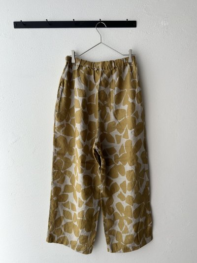 画像7: prit 60/1 リネンシーチングビッグフラワープリント タックイージーパンツ