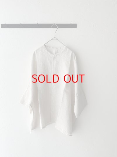 画像3: NATURAL LAUNDRY 60フレンチリネン  ランドスケープシャツ【クリックポスト（185円）発送可能】