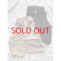 prit 30/1綿麻ローン フーディベスト