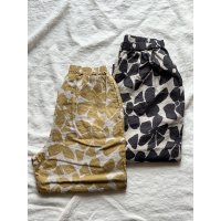 prit 60/1 リネンシーチングビッグフラワープリント タックイージーパンツ