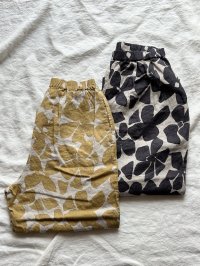 prit 60/1 リネンシーチングビッグフラワープリント タックイージーパンツ