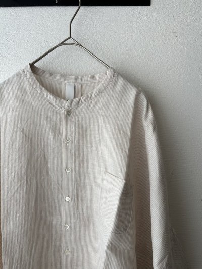 画像4: NATURAL LAUNDRY 60フレンチリネン  ランドスケープシャツ【クリックポスト（185円）発送可能】