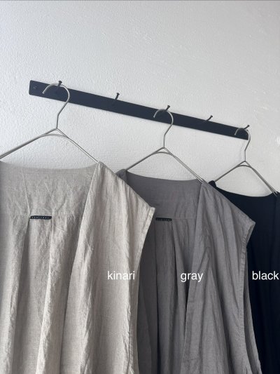 画像2: Luminaes 1/60手染めリネン ロングジレ