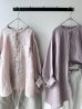 画像2: Luminaes 1/60手染めリネン ロングシャツ 【unisex】 (2)