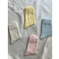 tus+ SILKETE COTTON COLOR SOCKS【３足までクリックポスト可】