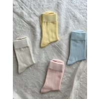 tus+ SILKETE COTTON COLOR SOCKS【３足までクリックポスト可】