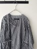 画像2: Véritécoeur ギンガムチェックカシュクールブラウス (2)