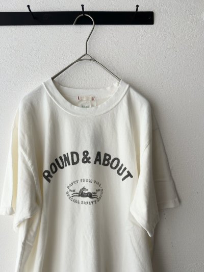 画像6: NATURAL LAUNDRY 硫化染め天竺 ランダバウトプリント半袖T【クリックポスト（185円）発送可能】