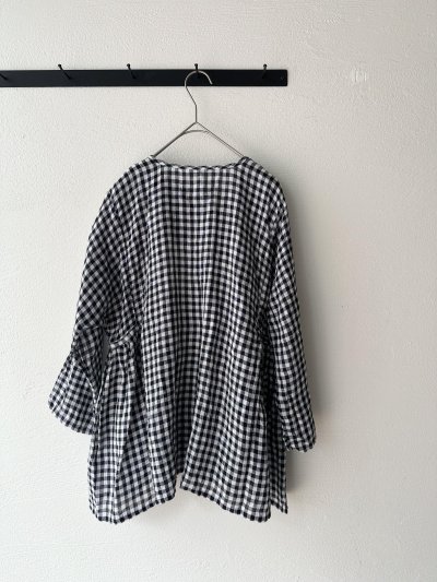 画像7: Véritécoeur ギンガムチェックカシュクールブラウス