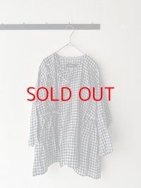 Véritécoeur ギンガムチェックカシュクールブラウス