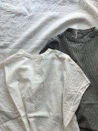 prit 綿麻平織 スリーブレスラウンドヘムプルオーバー【クリックポスト（185円）発送可能】