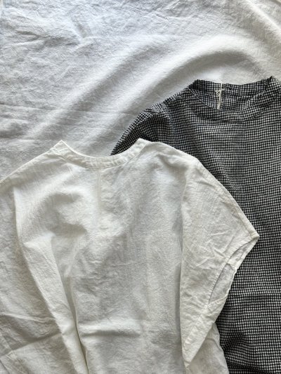 画像1: prit 綿麻平織 スリーブレスラウンドヘムプルオーバー【クリックポスト（185円）発送可能】