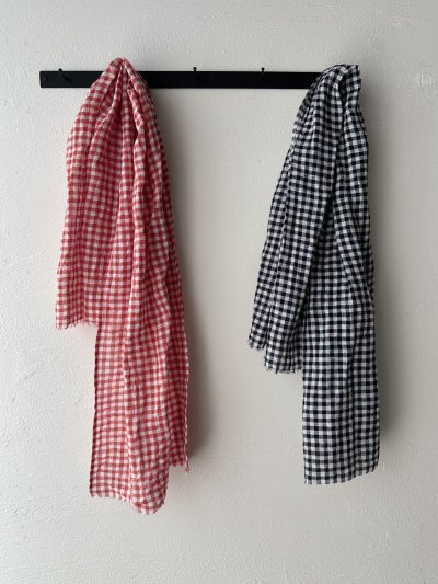 画像6: Veritecoeur ギンガムチェックストール【クリックポスト（185円）発送可能】