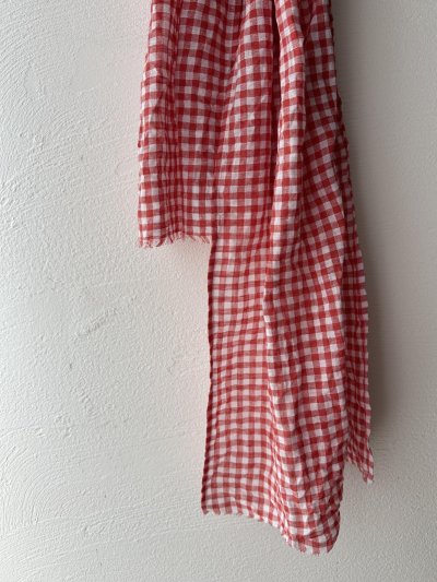 画像7: Veritecoeur ギンガムチェックストール【クリックポスト（185円）発送可能】