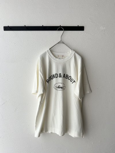 画像5: NATURAL LAUNDRY 硫化染め天竺 ランダバウトプリント半袖T【クリックポスト（185円）発送可能】