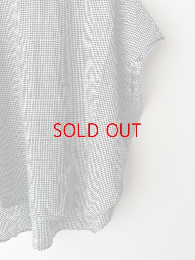 画像5: *sale30%off* prit 綿麻平織 スリーブレスラウンドヘムプルオーバー【クリックポスト（185円）発送可能】