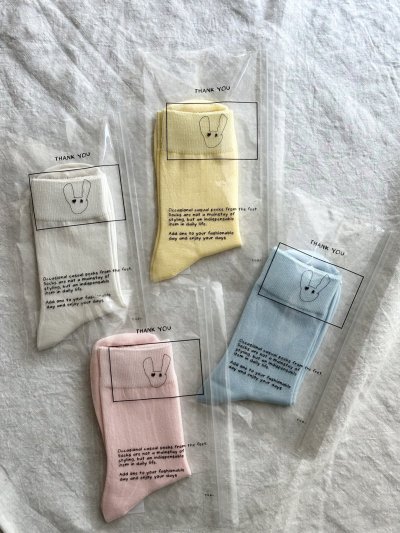 画像2: tus+ SILKETE COTTON COLOR SOCKS【３足までクリックポスト可】