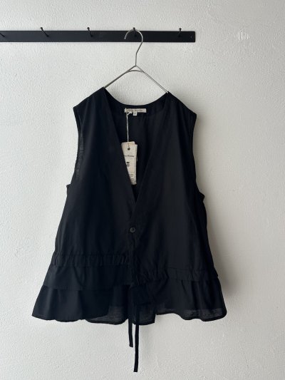 画像1: Vlas Blomme  C/L Voile ティアードジレ