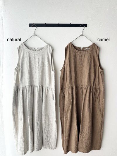 画像2: Vlas Blomme Washed Linen Ramie ノースリーブドレス