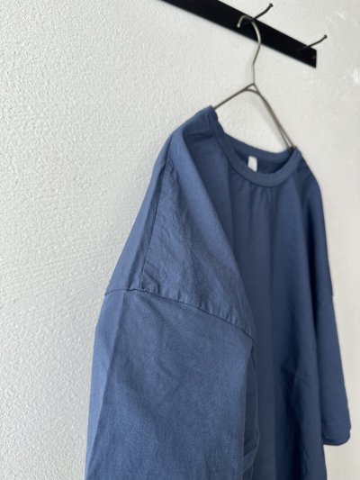 画像10: prit 30/1ハイゲージ天竺 × 80/1 タイプライター 切替５分袖Tシャツ【クリックポスト（185円）発送可能】