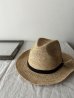 画像1: Made in Mada  ELYA ラフィアハット　 NATURAL 革黒ベルト付 (1)