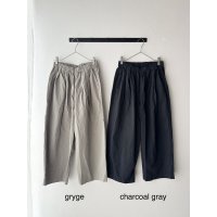 Véritécoeur ガーメントダイタックギャザーパンツ