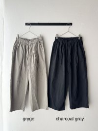 Véritécoeur ガーメントダイタックギャザーパンツ